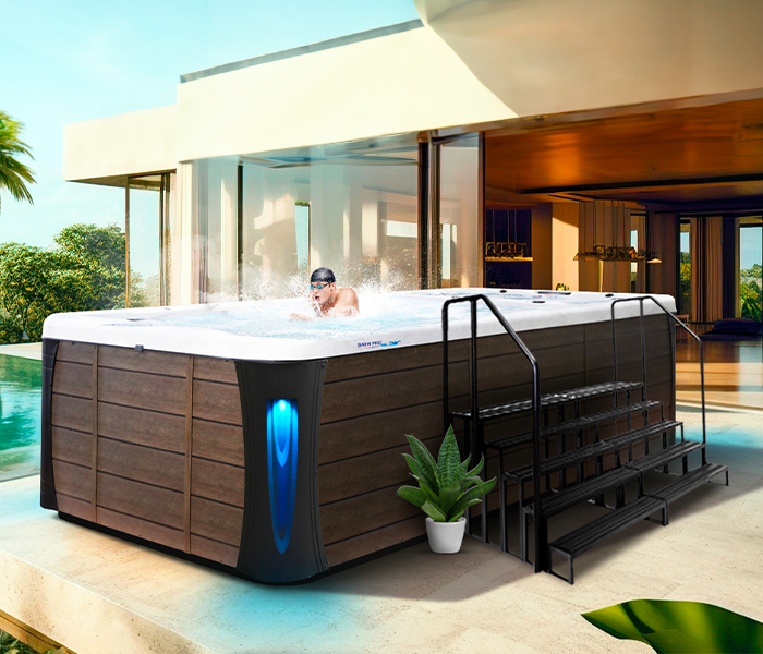 Calspas hot tub being used in a family setting - Maroa